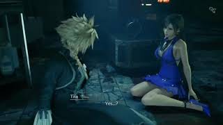 FINAL FANTASY 7 REMAKE  Funny Moments Tifas reaction sees Clouds dress [upl. by Thornton]