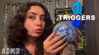 🌙 ASMR FRANÇAIS  6 TRIGGERS INTENSES SUR LE MICRO 🌊bee wrap balle xxlstickers [upl. by Asoj]