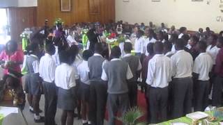 Choir of Outjo High School performing during Kunene Regional Awards 2014 [upl. by Takeshi]