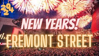 Fremont Street LIVE 🔴 NYE Weekend in Las Vegas 🥂 [upl. by Fawn]