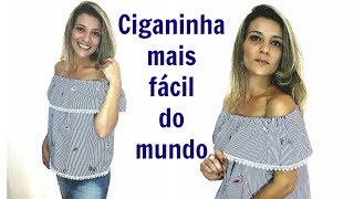 Blusa Ciganinha mais fácil do mundo [upl. by Waldron535]