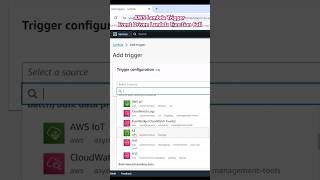 AWS Lambda Function Trigger aws awslambda serverless shorts [upl. by Aowda]