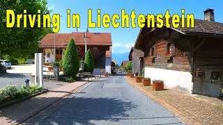 Driving in Liechtenstein  from Planken to Balzers  4K [upl. by Ieppet]