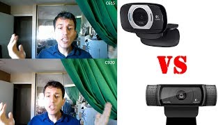 Logitech C615 VS C920 Side by Side Comparison [upl. by Feune334]