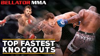 Top Fastest Knockouts  Bellator MMA [upl. by Spalla]