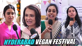 Amala Akkineni Director Sashi Kiran At Hyderabad Vegan Festival Event [upl. by Gnivri865]