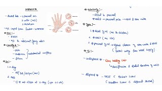 SCAPHOID FRACTURE NOTES ONE PAGE NOTES  ORTHOPAEDICS  4TH PROFF  MBBS [upl. by Aysa]