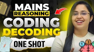 MAINS REASONING CODING DECODING for All Banking Exams  CODING DECODING One Shot  Smriti Sethi [upl. by Atikkin]