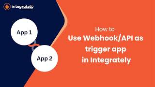 WebhookAPI as Trigger App  Integrately Help Doc [upl. by Hanan722]