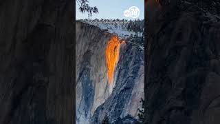 Yosemite Firefall captured on iPhone 13 [upl. by Ardrey]