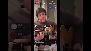 Alec Benjamin  sent my therapist to therapy  via a tiktok livestream [upl. by Lauzon]