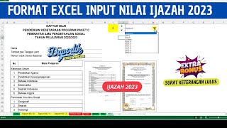 Cara Benar Pengolahan Nilai Ijazah Tahun 2023  PKBM amp SKB [upl. by Jit]