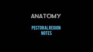 anatomy topic  pectoral region [upl. by Liauqram]