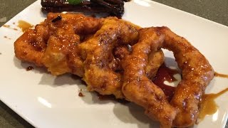 How To Make Picarones Peruvian Pumpkin amp Sweet Potato Doughnuts [upl. by Sucramraj]