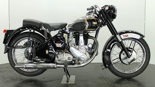 BSA B33 1953 500cc 1 cyl ohv  vintage motorcycle  start up [upl. by Themis]