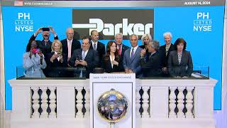 Parker Hannifin NYSE PH Rings The Closing Bell® [upl. by Yolane]