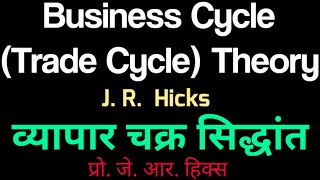 Hicks Business Cycle Theory  हिक्स का व्यापार चक्र सिद्धांत TradeCycletheoryHicks [upl. by Teak421]