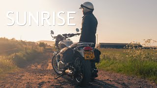 Sunrise on a Triumph Bonneville T120 [upl. by Notsua]