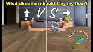 Determining the direction to layinstall Hardwood Laminate or Luxury Vinyl Plank flooring [upl. by Izaak]