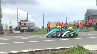 Isle of Man TT 2022  Sidecar race 1 Brandywell and Bungalow [upl. by Bergess335]