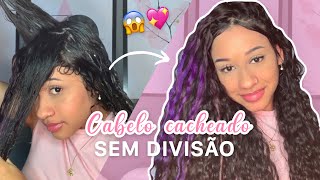 COMO DEIXAR O CABELO CACHEADO SEM DIVISÃO  jeito fácil 😱💖 [upl. by Aiekam]