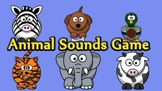 Interactive Animal Sounds Game  Guess The Animals for Toddlers  Kids Learning Videos [upl. by Philoo]