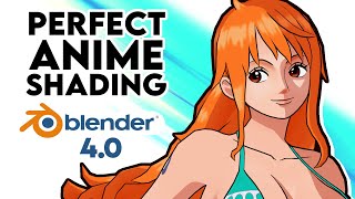 PERFECT AnimeToon Shading in Blender 40 [upl. by Fernald]