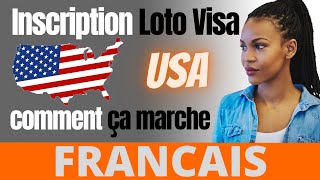 Inscription Loto Visa USA  comment ça marche  FRANCAIS [upl. by Nawed191]