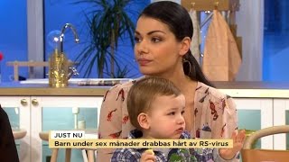 Aldrig har så många smittats av RSvirus som i år  Nyhetsmorgon TV4 [upl. by Icken]