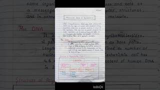 Molecular basis of inheritance Notes  Class 12  NEET  HSC  CBSE neet biology notes class12 [upl. by Wilber]