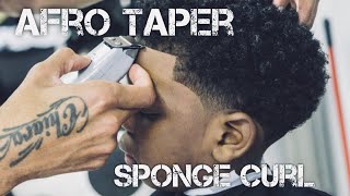 Afro Taper Fade  Curl Sponge [upl. by Wiese]