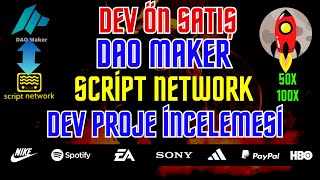 DAO MAKER YENİ ÖN SATIŞ SPRİCT NETWORK NEDİR   daomaker önsatış [upl. by Spring]