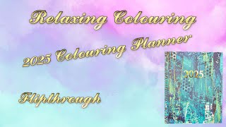 Flipthrough  2025 Coloring Planner by Sarah Renae Clark [upl. by Stevie]