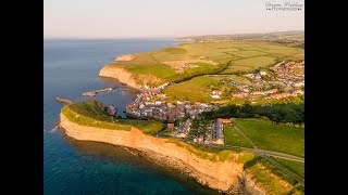 Staithes drone video  The beautiful North Yorkshire Coast recorded on DJI Mavic Air 2 [upl. by Sletten892]