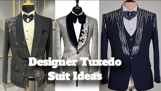 Stunning Tuxedo Suits 2023 3 Piece Suit for Men  New Walima Outfits for Men [upl. by Jaddan]