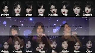 109 MARUKYU  JKT48 Color coded lyrics [upl. by Nnylrebma393]