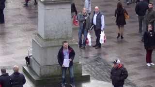 Christmas Carol Flash Mob  The Hayes Cardiff  Cambrensis Choir [upl. by Lurette]