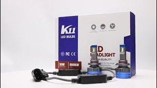 LED car H4 LED headlight H13 9004 9007 high power LED headlight bulb H7 H11 H9 headlight headlights [upl. by Adalia853]