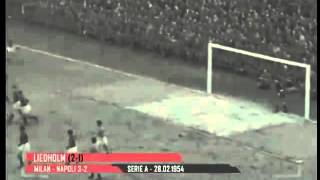 Serie A 19531954 22° giornata Milan  Napoli 32 28021954 [upl. by Adele167]