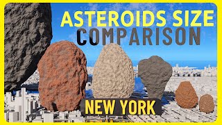 ASTEROIDS Size Comparison  HOW BIG IS IT  3D Animation [upl. by Aldarcie]