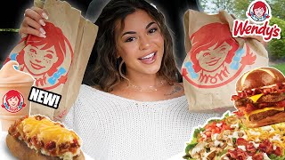 Wendys Mukbang  Trying NEW Menu Items  Your Unpopular Opinions [upl. by Ahc]