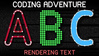 Coding Adventure Rendering Text [upl. by Artep]