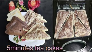 Sandwich Cakes  Tea Cake Recipe Without Oven  Tea Cake In Sandwich Maker [upl. by Analram]