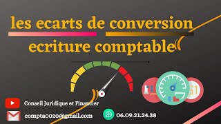 Comptabilisation des écarts de conversion  Cas augmentation et diminution des dettes [upl. by Akinad]