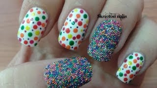 Manicura de caviar duradera y facil Caviar nails easy and lasting [upl. by Enid]