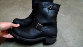 Using Frye 8R Engineer boots for motorcycle boots  Made in USA since 1863 [upl. by Ann-Marie669]