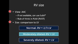 Basic Right Ventricle Assessment with POCUS [upl. by Prebo761]