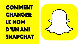 Comment changer le nom dun ami Snapchat [upl. by Nattie]