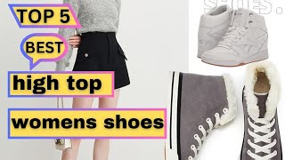 Top 5 Best high top womens shoes  Vans high tops womens 2024 [upl. by Anaihsat]