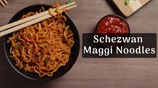 Chinese Style Maggi  Schezwan Maggi Noodles Recipe  Maggi Recipes  Quick Street Food Recipe [upl. by Llenoil]